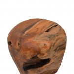 Σκαμπό Bolare pakoworld teak ξύλο σε φυσική απόχρωση Φ40x35εκ c544880