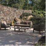 ΣΕΤ ΣΑΛΟΝΙ 4ΤΜΧ MAHAL HM6424 02 ΚΡΕΜ ΑΛΟΥΜΙΝΙΟ--ΜΠΕΖ OLEFIN ΣΧΟΙΝΙ STRAP c544882