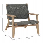 ΠΟΛΥΘΡΟΝΑ LOUNGE MONTER HM6241 02 ΞΥΛΟ ΑΚΑΚΙΑΣ ΦΥΣΙΚΟ-ΣΧΟΙΝΙ ΓΚΡΙ 78x62x67Υεκ c544899