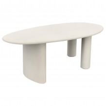 ΤΡΑΠΕΖΙ ΤΡΑΠΕΖΑΡΙΑΣ ΟΒΑΛ VOLPE HM6599 02 ΜΠΕΖ FIBER CEMENT 240x100x75Υεκ c544994
