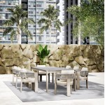ΤΡΑΠΕΖΙ ΤΡΑΠΕΖΑΡΙΑΣ PUNDER HM6483 02 ΚΡΕΜ ΑΛΟΥΜΙΝΙΟ--SINTERED STONE TOP 220x100x75Υεκ c544996