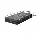 Στρώμα Resty pakoworld pocket spring μονής όψης με ενσωματωμένο ανώστρωμα 32cm 100x200εκ c545007