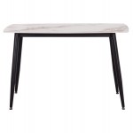 ΤΡΑΠΕΖΙ RAVEN HM9854 04 ΚΕΡΑΜΙΚΟ TOP ΜΕ ΟΨΗ ΜΑΡΜΑΡΟΥ τ CALACATTA 120x70x73Υεκ c545012