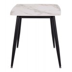 ΤΡΑΠΕΖΙ RAVEN HM9854 04 ΚΕΡΑΜΙΚΟ TOP ΜΕ ΟΨΗ ΜΑΡΜΑΡΟΥ τ CALACATTA 120x70x73Υεκ c545012