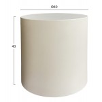 ΤΡΑΠΕΖΙ ΜΕΣΗΣ ΣΤΡΟΓΓΥΛΟ KYOKO HM6592 02 ΜΠΕΖ FIBER CEMENT Φ40x43Υεκ c545014