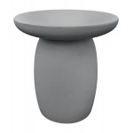 ΤΡΑΠΕΖΙ ΜΕΣΗΣ ΣΤΡΟΓΓΥΛΟ HIKARI HM6593 01 ΓΚΡΙ FIBER CEMENT Φ46x48Υεκ c545016