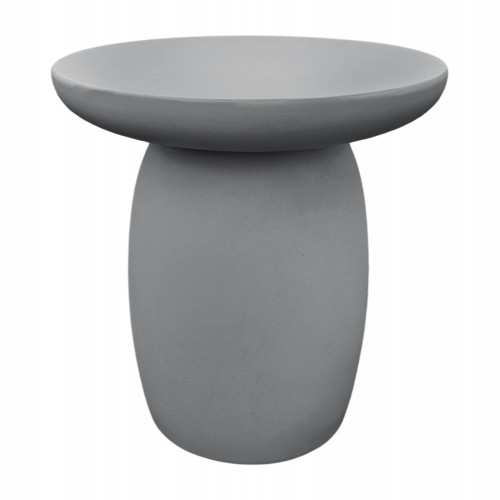ΤΡΑΠΕΖΙ ΜΕΣΗΣ ΣΤΡΟΓΓΥΛΟ HIKARI HM6593 01 ΓΚΡΙ FIBER CEMENT Φ46x48Υεκ c545016