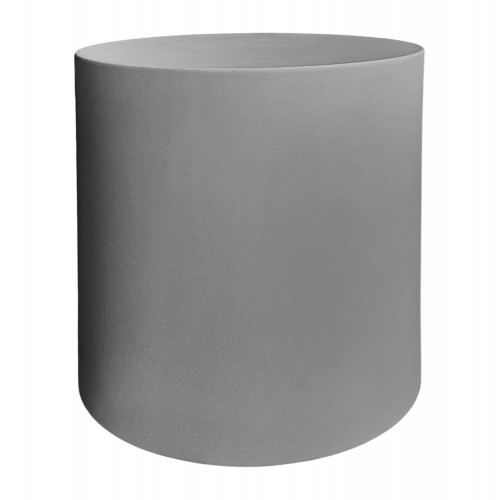 ΤΡΑΠΕΖΙ ΜΕΣΗΣ ΣΤΡΟΓΓΥΛΟ KYOKO HM6592 01 ΓΚΡΙ FIBER CEMENT Φ40x43Υεκ c545018
