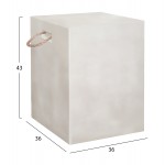 ΣΚΑΜΠΟ ΤΕΤΡΑΓΩΝΟ ΜΕ ΧΕΡΟΥΛΙΑ ZAK HM6581 02 FIBER CEMENT ΣΕ ΜΠΕΖ 36x36x43Υεκ c545046