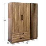 ΝΤΟΥΛΑΠΑ 3ΦΥΛΛΗ ΜΕ 2 ΣΥΡΤΑΡΙΑ HARRY HM18390 01 ΜΕΛΑΜΙΝΗ ΦΥΣΙΚΟ ΜΑΥΡΟ 150x55x180Υεκ c545145