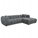 ΚΑΝΑΠΕΣ ΓΩΝΙΑ ΔΕΞΙΑ LYKKE HM3326 01R ΓΚΡΙ ΥΦΑΣΜΑ 280x89-165 η γωνία x70Υεκ c545156