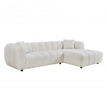 ΚΑΝΑΠΕΣ ΓΩΝΙΑ ΔΕΞΙΑ LYKKE HM3326 02R ΕΚΡΟΥ ΥΦΑΣΜΑ 280x89-165 η γωνία x70Υεκ c545179