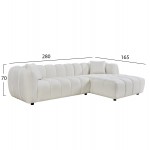 ΚΑΝΑΠΕΣ ΓΩΝΙΑ ΔΕΞΙΑ LYKKE HM3326 02R ΕΚΡΟΥ ΥΦΑΣΜΑ 280x89-165 η γωνία x70Υεκ c545179
