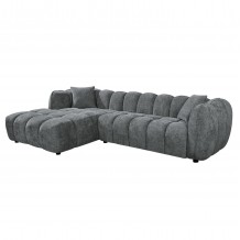 ΚΑΝΑΠΕΣ ΓΩΝΙΑ ΑΡΙΣΤΕΡΗ LYKKE HM3326 01L ΓΚΡΙ ΥΦΑΣΜΑ 280x89-165 η γωνία x70Υ εκ c545182