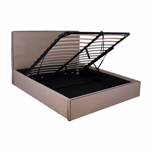 ΚΡΕΒΑΤΙ ALLIE HM584 02 160x200 εκ ΜΕ ΑΠΟΘΗΚΕΥΤΙΚΟ ΧΩΡΟ ΜΠΕΖ ΥΦΑΣΜΑ c545213