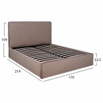 ΚΡΕΒΑΤΙ ALLIE HM584 02 160x200 εκ ΜΕ ΑΠΟΘΗΚΕΥΤΙΚΟ ΧΩΡΟ ΜΠΕΖ ΥΦΑΣΜΑ c545213