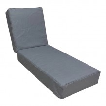 Μαξιλάρι Vertian pakoworld textilene σε ανθρακί απόχρωση 58x190x20εκ c545221