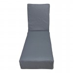Μαξιλάρι Vertian pakoworld textilene σε ανθρακί απόχρωση 58x190x20εκ c545221