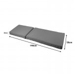 Μαξιλάρι Vertian pakoworld textilene σε ανθρακί απόχρωση 58x190x20εκ c545221