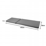 Μαξιλάρι Vertian pakoworld textilene σε ανθρακί απόχρωση 58x190x10εκ c545222