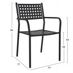 ΣΕΤ ΤΡΑΠΕΖΑΡΙΑΣ ΕΞΩΤ ΧΩΡΟΥ 5ΤΜΧ ZETA HM10872 01 ΜΕΤΑΛΛΟ-ΜΑΡΜΑΡΟ-ΜΑΝΤΕΜΙ c545229