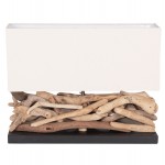 ΕΠΙΤΡΑΠΕΖΙΟ ΟΡΘΟΓΩΝΙΟ ΦΩΤΙΣΤΙΚΟ TWIGGY HM4432 DRIFTWOOD ΛΕΥΚΟ ΚΑΠΕΛΟ 50x16 5x38Υεκ c545237