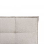 BUTTON ΚΡΕΒΑΤΙ ΓΙΑ ΣΤΡΩΜΑ 160x200cm BEIGE 183x217x113cm c545240