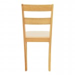 Καρέκλα Dallan pakoworld rubberwood σε φυσική απόχρωση 40x47 5x89εκ SET 2τμχ c545282