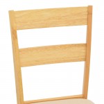 Καρέκλα Dallan pakoworld rubberwood σε φυσική απόχρωση 40x47 5x89εκ SET 2τμχ c545282