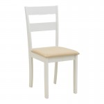 Καρέκλα Dallan pakoworld rubberwood λευκό 40x47 5x89εκ SET 2τμχ c545283