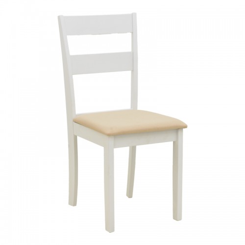 Καρέκλα Dallan pakoworld rubberwood λευκό 40x47 5x89εκ SET 2τμχ c545283