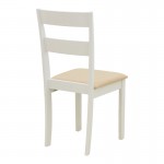Καρέκλα Dallan pakoworld rubberwood λευκό 40x47 5x89εκ SET 2τμχ c545283