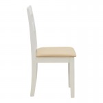 Καρέκλα Dallan pakoworld rubberwood λευκό 40x47 5x89εκ SET 2τμχ c545283