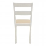 Καρέκλα Dallan pakoworld rubberwood λευκό 40x47 5x89εκ SET 2τμχ c545283