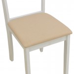Καρέκλα Dallan pakoworld rubberwood λευκό 40x47 5x89εκ SET 2τμχ c545283