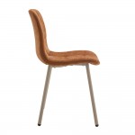 PRIMO ΚΑΡΕΚΛΑ CARAMEL CREAM 45x53x84cm SET 4τμχ c545285