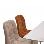 PRIMO ΚΑΡΕΚΛΑ CARAMEL CREAM 45x53x84cm SET 4τμχ c545285