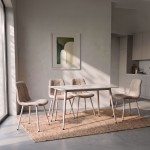 PRIMO ΚΑΡΕΚΛΑ BEIGE CREAM 45x53x84cm SET 4τμχ c545287