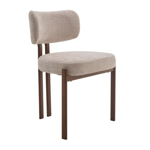 ROOTS ΚΑΡΕΚΛΑ BEIGE ΚΑΡΥΔΙ 54 5x56 5x81cm SET 2τμχ c545289