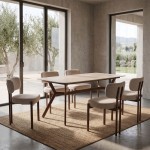ROOTS ΚΑΡΕΚΛΑ BEIGE ΚΑΡΥΔΙ 54 5x56 5x81cm SET 2τμχ c545289
