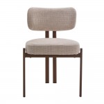 ROOTS ΚΑΡΕΚΛΑ BEIGE ΚΑΡΥΔΙ 54 5x56 5x81cm SET 2τμχ c545289