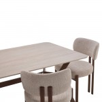 ROOTS ΚΑΡΕΚΛΑ BEIGE ΚΑΡΥΔΙ 54 5x56 5x81cm SET 2τμχ c545289