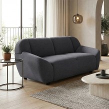 Καναπές διθέσιος Echono pakoworld ύφασμα ανθρακί 144x88x77εκ c545301