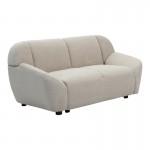 Καναπές διθέσιος Echono pakoworld ύφασμα μπεζ 144x88x77εκ c545318