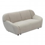 Καναπές διθέσιος Echono pakoworld ύφασμα μπεζ 144x88x77εκ c545318