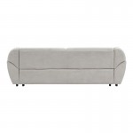 Καναπές τριθέσιος Echono pakoworld ύφασμα μπεζ 230x88x77εκ c545324