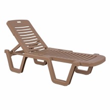ΞΑΠΛΩΣΤΡΑ ΠΑΡΑΛΙΑΣ ΠΛΑΣΤΙΚΗ ΑΝΑΚΛΙΝΟΜΕΝΗ RELAX ΚΑΠΟΥΤΣΙΝΟ 190Χ70Χ36Υεκ 303002061-04 c545325
