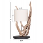 ΕΠΙΤΡΑΠΕΖΙΟ ΦΩΤΙΣΤΙΚΟ BRAMBLE HM4873 DRIFTWOOD ΛΕΥΚΟ ΚΑΠΕΛΟ Φ28x65Υεκ c545339