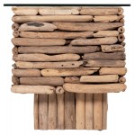 ΤΡΑΠΕΖΙ ΣΑΛΟΝΙΟΥ ΟΡΘΟΓΩΝΙΟ SPARROW HM18366 DRIFTWOOD--ΓΥΑΛΙ 105x45x47Υεκ c545343