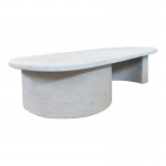 Τραπέζι σαλονιού Verven pakoworld mdf λευκό 120x60x32εκ c545360